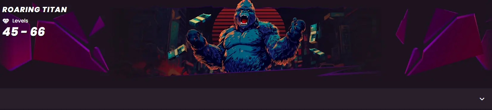 The 88-level loyalty ladder split into four bands — Casino Beast, Fortune Raider, Roaring Titan and Money King — with rewards growing toward the top
