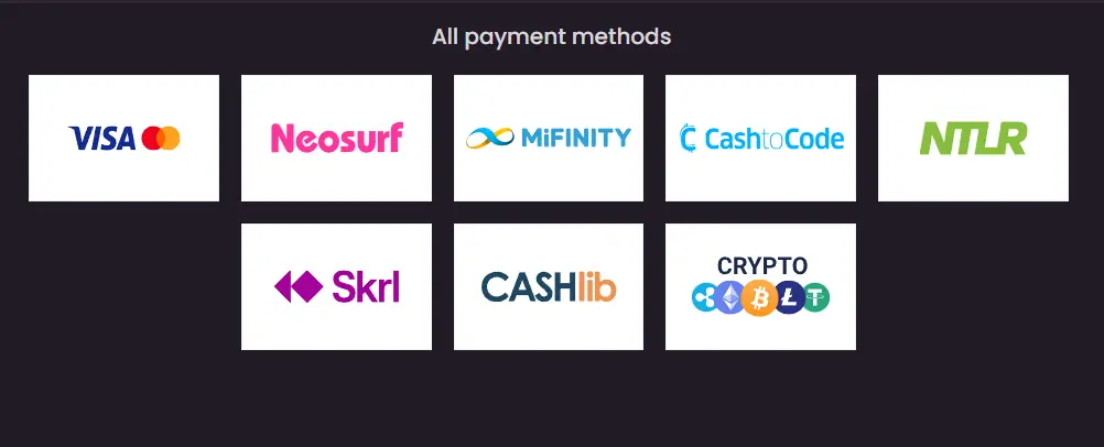 Banking at Wild Tokyo Casino
